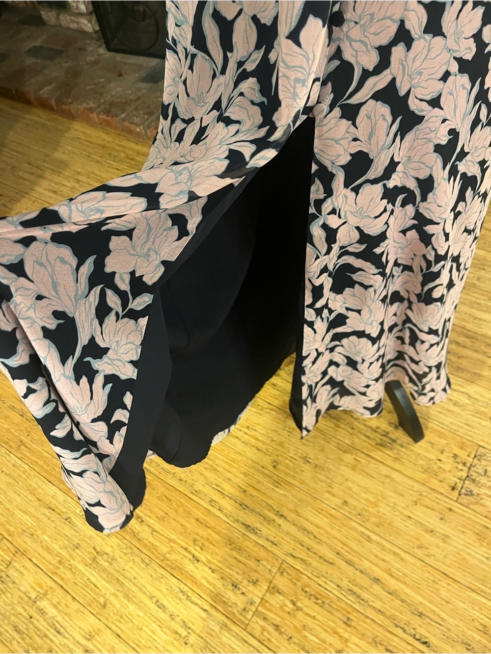 Hutch $198 PTP 22 Navy Maxi Dress with Blush Floral Print - Picture 7 of 7